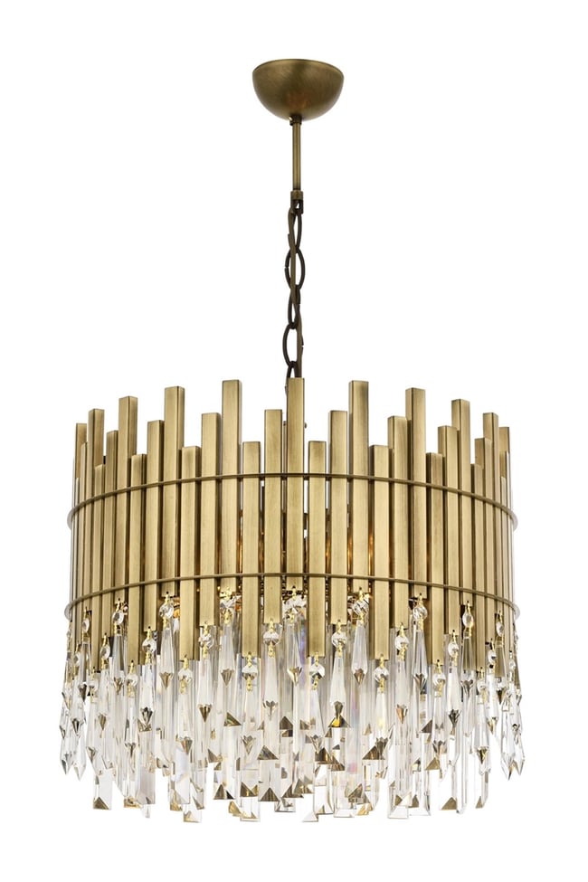 Avonni AV-1767-E40 Eskitme Kaplama Modern Avize E27 Metal Kristal 40 cm