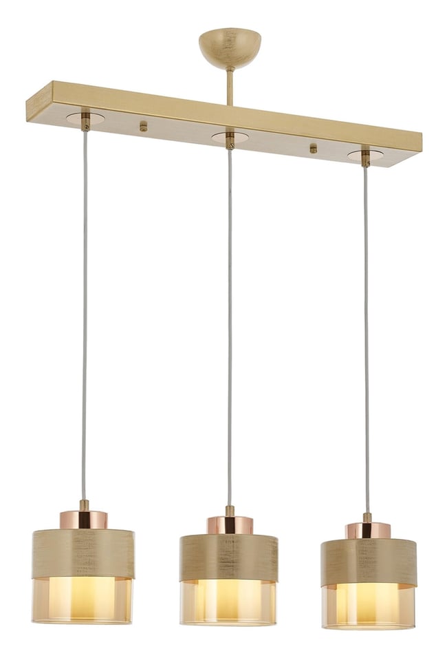 Avonni AV-4288-3Y-KRM Krem Boya Modern Avize E27 Metal Cam 70x15 cm