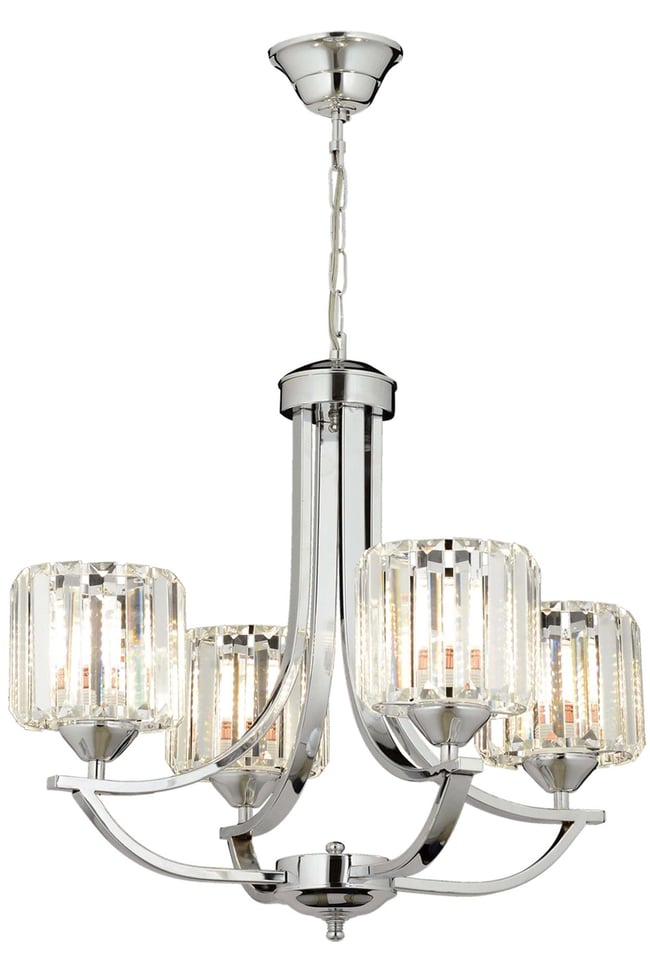 Avonni AV-65226-4K Krom Kaplama Modern Avize E27 Metal Kristal 55 cm