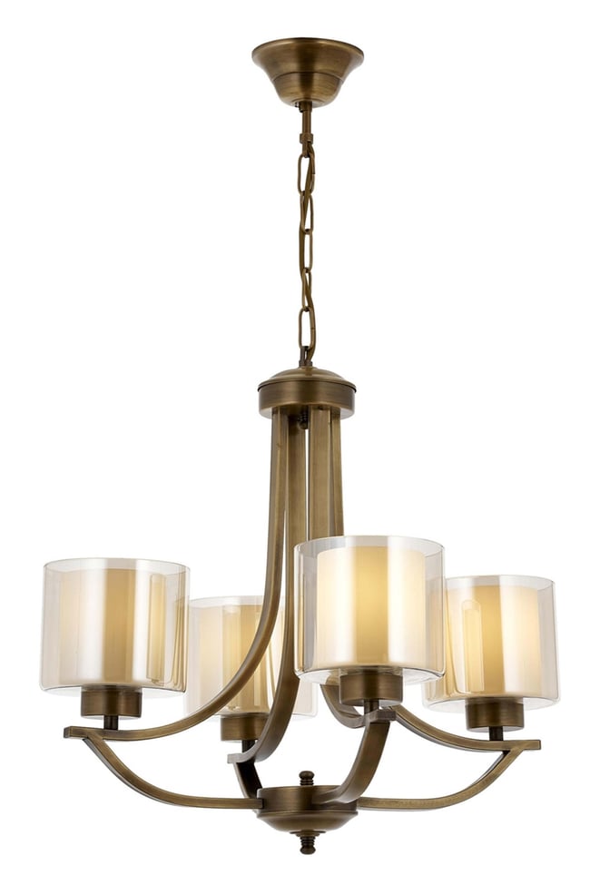 Avonni AV-65228-4E Eskitme Kaplama Modern Avize E27 Metal Cam 55 cm