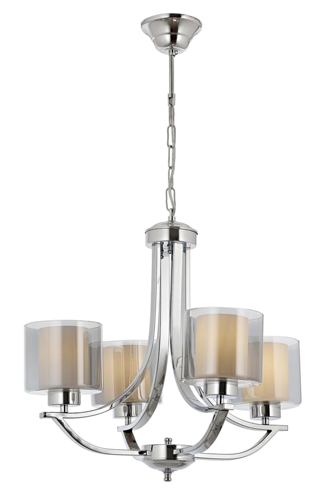 Avonni AV-65228-4K Krom Kaplama Modern Avize E27 Metal Cam 55 cm