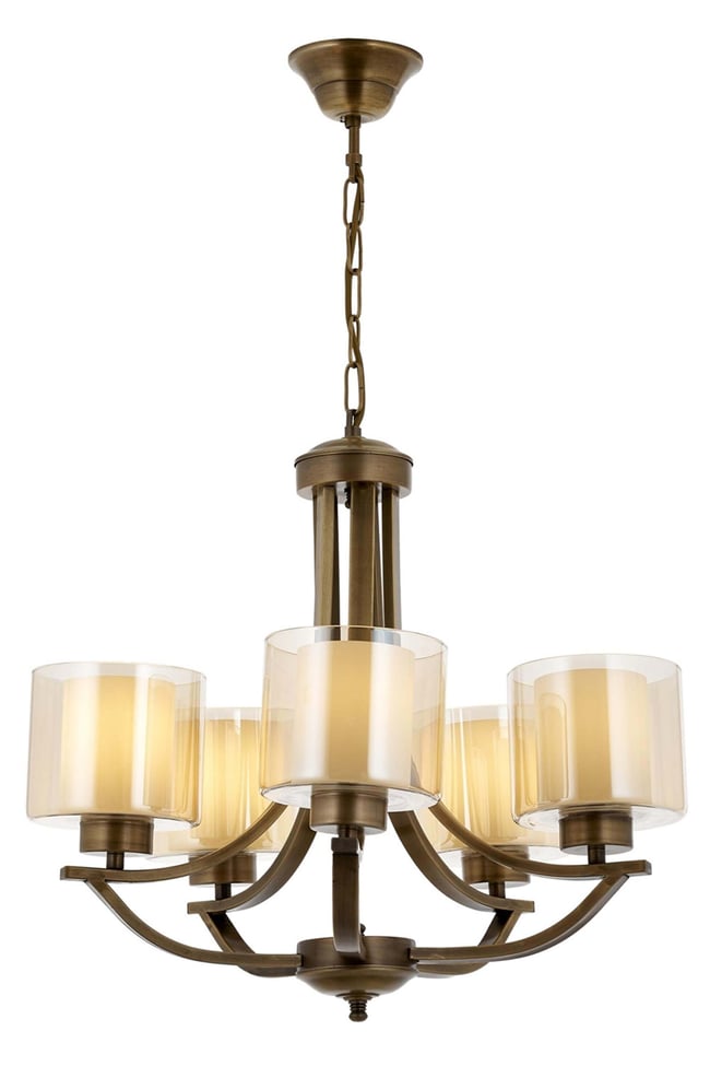 Avonni AV-65228-5E Eskitme Kaplama Modern Avize E27 Metal Cam 55 cm