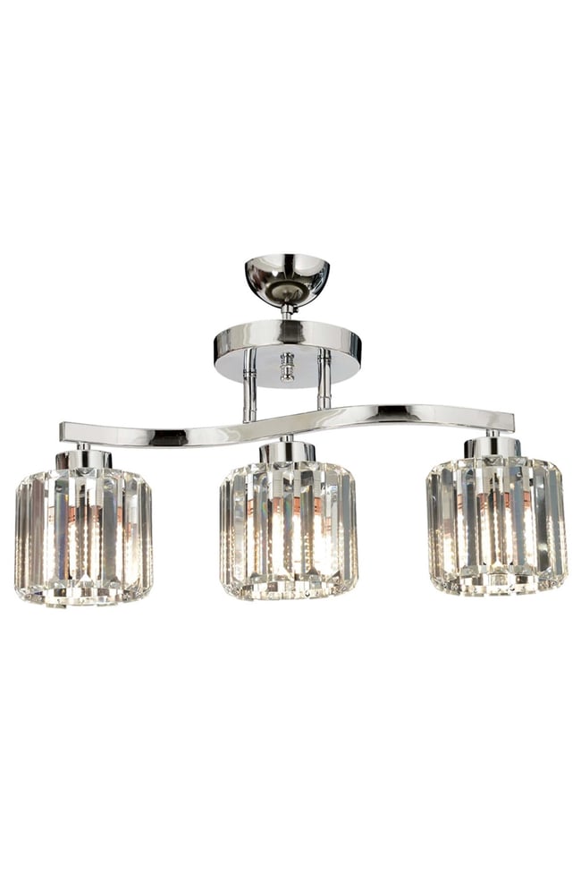 Avonni AV-65231-3K Krom Kaplama Modern Avize E27 Metal Kristal 55x17 cm