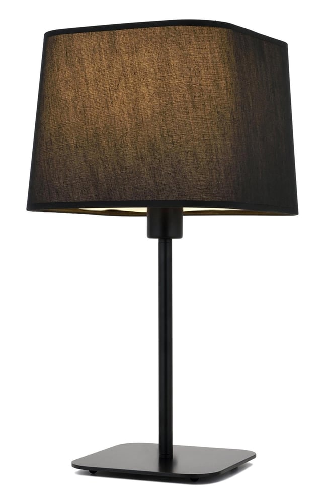 Avonni HML-9071-1BS Siyah Boya Masa Lambası E27 Metal Kumaş 27x27 cm
