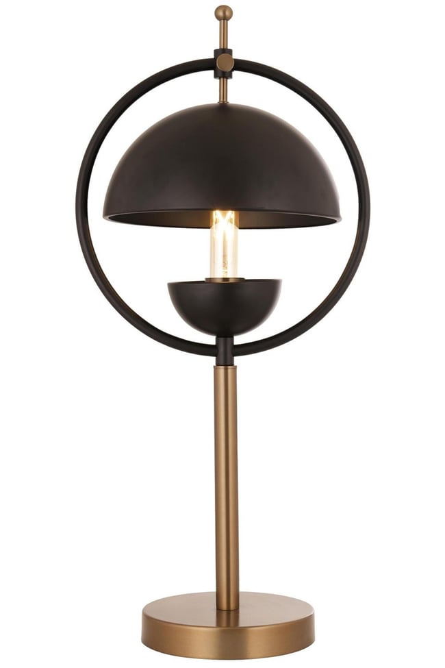 Avonni ML-9139-1BSY Eskitme/Siyah Kaplama/Boya Masa Lambası E27 Metal 25 cm