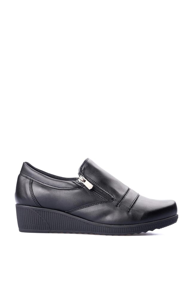 Ayakdaş Ayk03 644 Siyah Kadın Comfort Ayakkabı