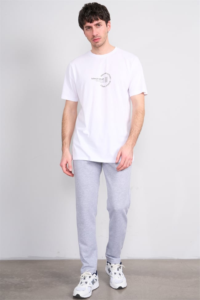 C.K Y26 1469 Mnt Gri Erkek Double Face Eşofman Alt