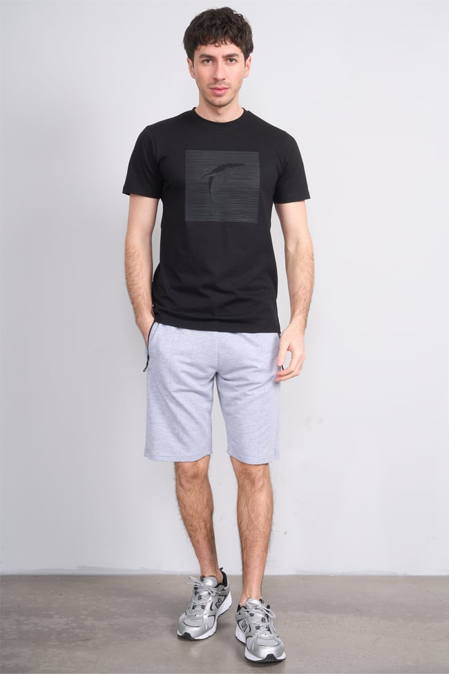 C.K Y26 1455 Mnt Gri Erkek Licrasız 2 İplik Short