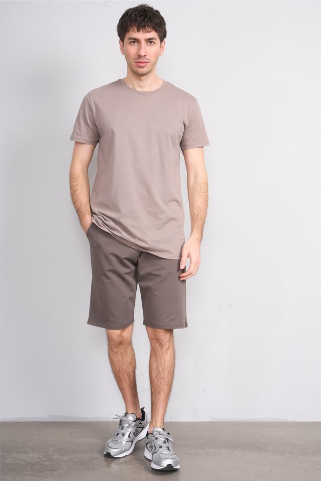 C.K Y26 1456 Mnt Haki Erkek Licrasız 2 İplik Short