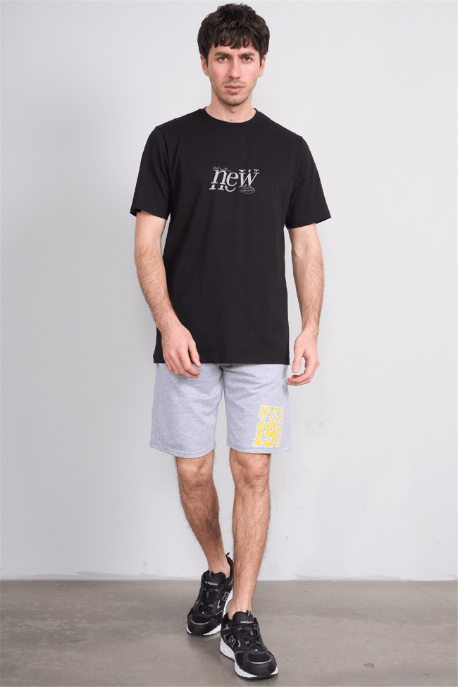C.K Y26 1118 Mnt Gri Erkek Licrasız 2 İplik Short