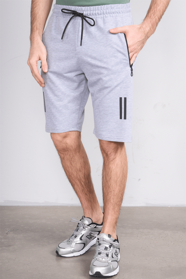 C.K Y26 1457 Mnt Gri Erkek Licrasız 2 İplik Short