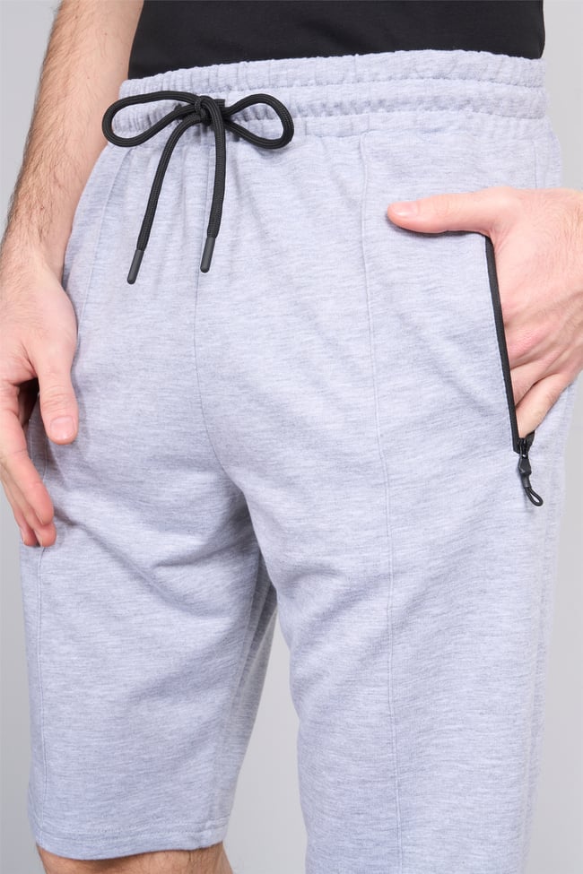 C.K Y26 1455 Mnt Gri Erkek Licrasız 2 İplik Short