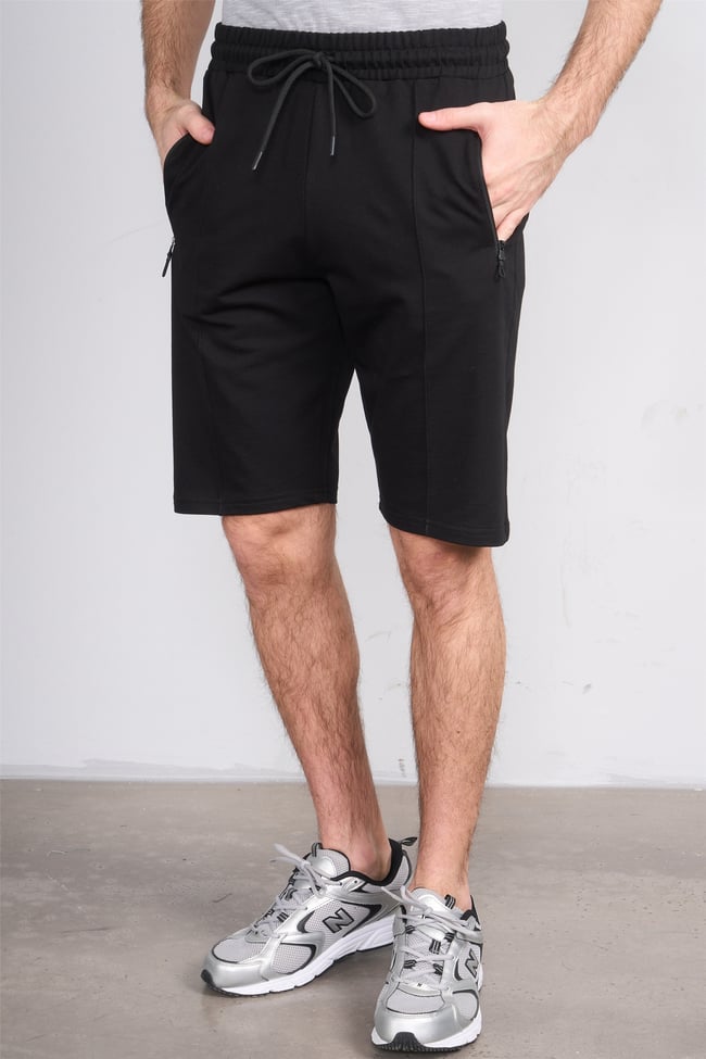 C.K Y26 1455 Mnt Siyah Erkek Licrasız 2 İplik Short