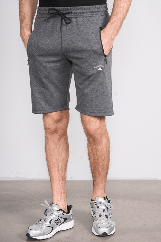 C.K Y26 1460 Mnt Antrasit Erkek Double Face Short
