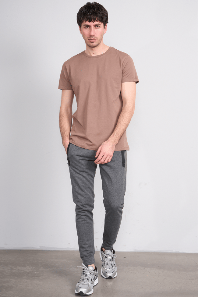 C.K Y26 6002 Mnt Antrasit Erkek Double Face Duz Paca Eşofman Alt