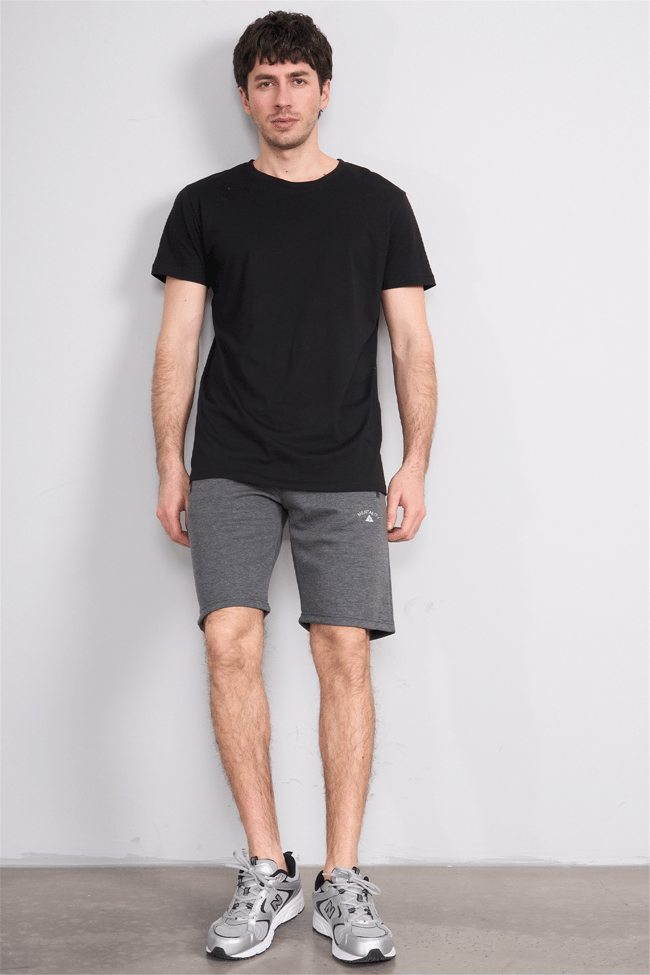C.K Y26 1460 Mnt Antrasit Erkek Double Face Short