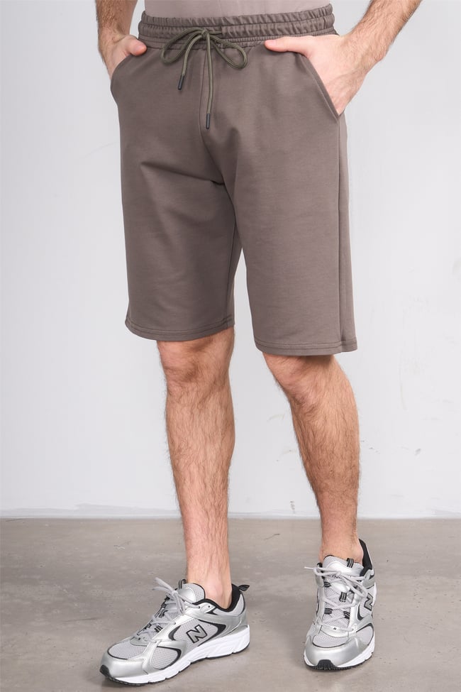 C.K Y26 1456 Mnt Haki Erkek Licrasız 2 İplik Short