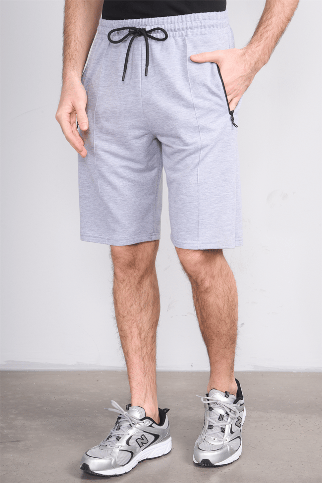 C.K Y26 1455 Mnt Gri Erkek Licrasız 2 İplik Short
