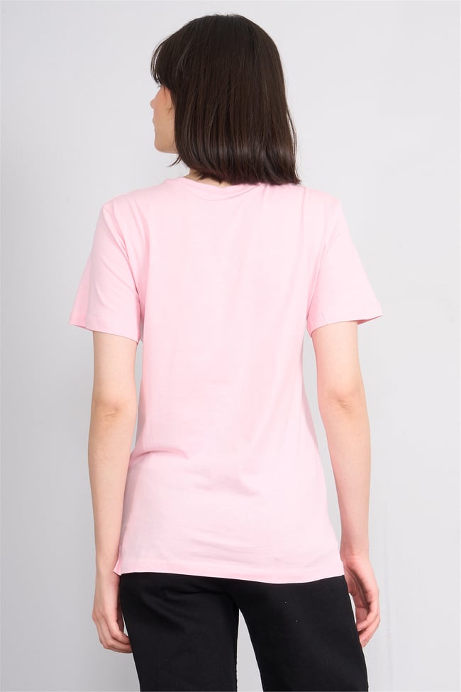 C.K Y26 8781 Fithit Byn B.Yk Regular Baskılı T-shirt A.Pembe