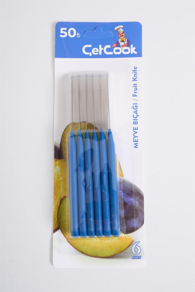 CETCOOK 6LI MEYVE BICAGI MAVI