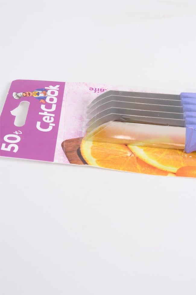 CETCOOK 6LI MEYVE BICAGI MOR