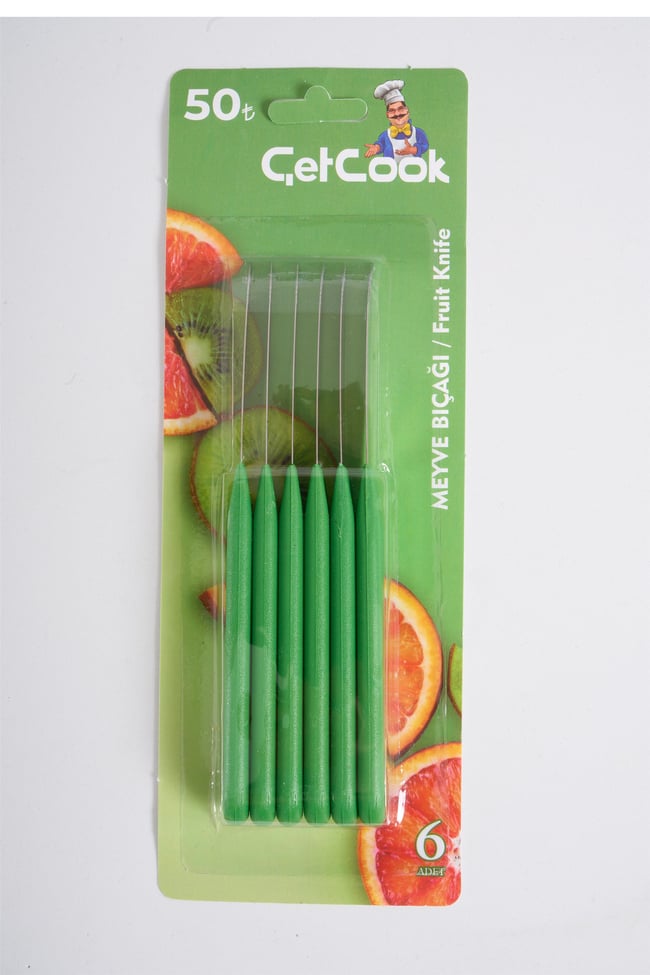 CETCOOK 6LI MEYVE BICAGI YESIL