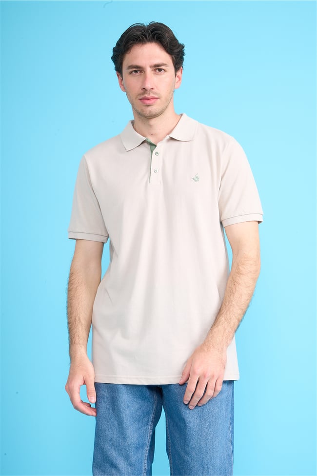 Çetinkaya Chester Polo 3047 Polo Yaka Regular Pike T-shirt Vizon