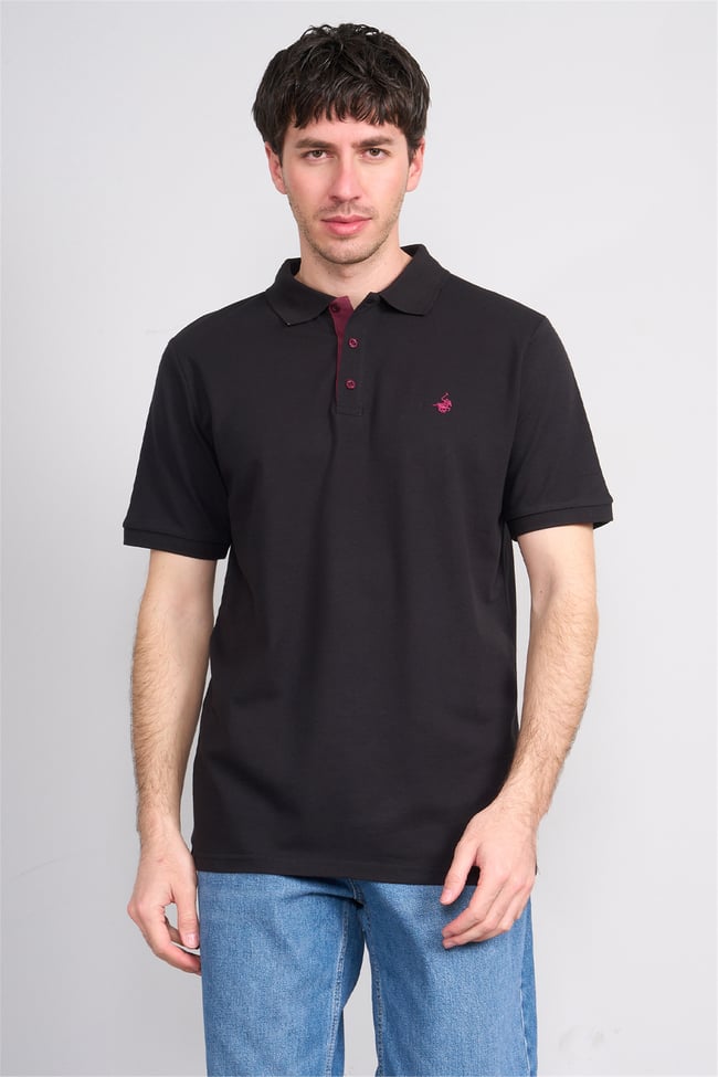 Çetinkaya Chester Polo 3047 Polo Yaka Regular Pike T-shirt Siyah