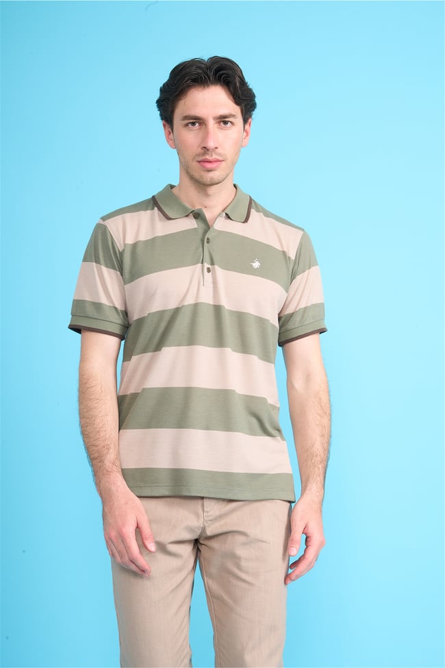 Çetinkaya Chester Polo 4111 Polo Yaka Regular Pike T-shirt Haki