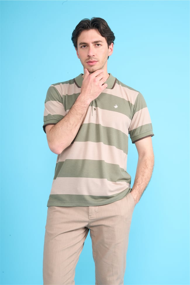 Çetinkaya Chester Polo 4111 Polo Yaka Regular Pike T-shirt Haki