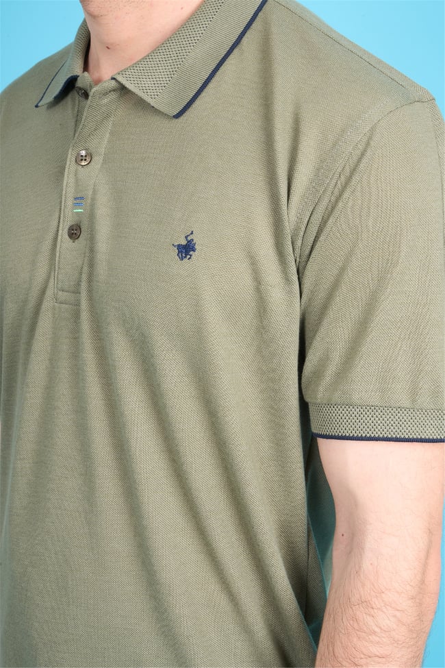 Çetinkaya Chester Polo 4732 Polo Yaka Regular Düz Pike T-shirt Çağla
