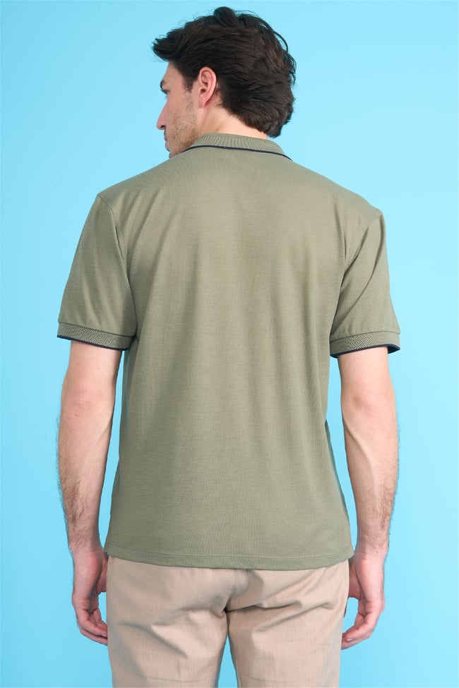 Çetinkaya Chester Polo 4732 Polo Yaka Regular Düz Pike T-shirt Çağla