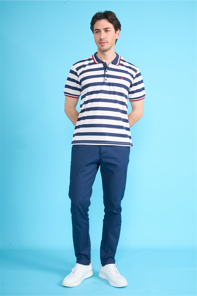 Çetinkaya Chester Polo 4738 Polo Yaka Regular Pike T-shirt Lacivert
