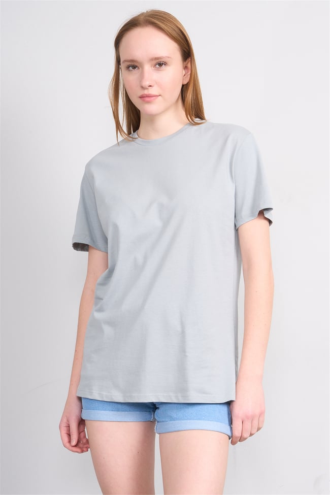 C.K Y26 3264 Fithit Byn B.Yk 30/1 Penye Basic Regular T-shirt A.Gri