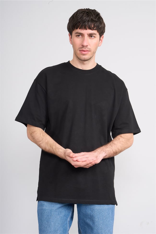 Çetinkaya Mentality 3880 Bisiklet Yaka 16/1 Süprem Regular T-shirt Siyah