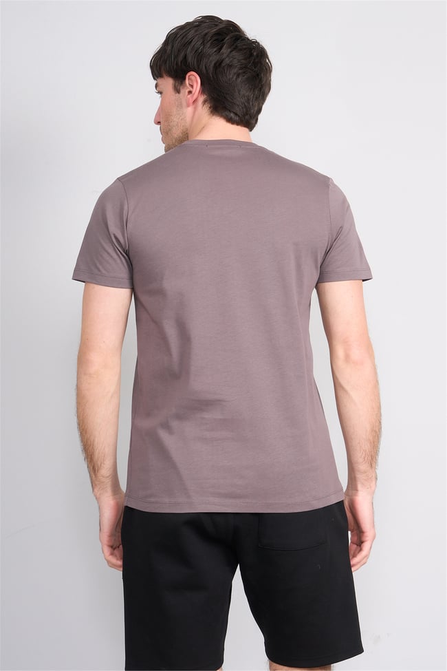 Çetinkaya Mentality 4508 Bisiklet Yaka Regular Modelli T-shirt Gri