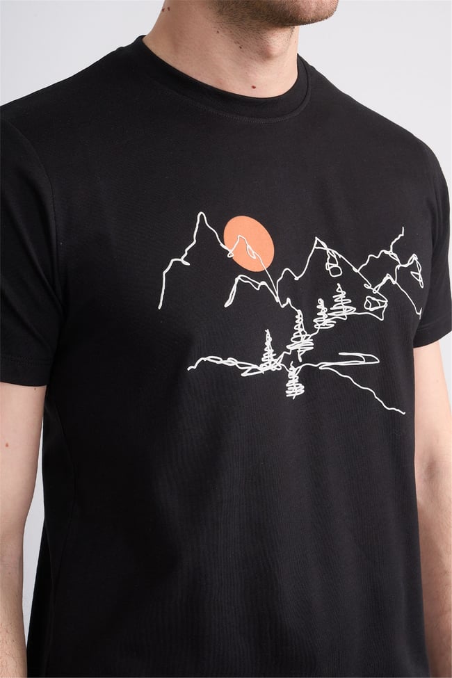 Çetinkaya Mentality 4530 Bisiklet Yaka Regular Modelli T-shirt Siyah
