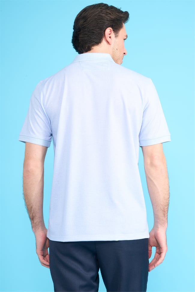 Çetinkaya Mentality 4582 Polo Yaka Regular Modelli T-shirt Mavi