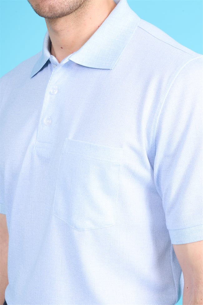 Çetinkaya Mentality 4582 Polo Yaka Regular Modelli T-shirt Mavi