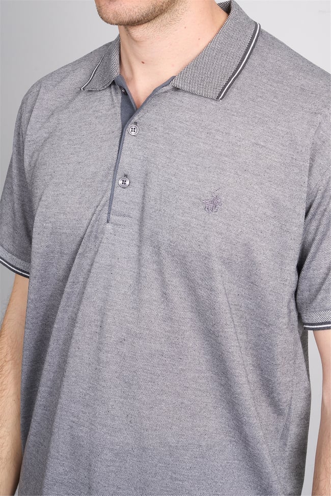 Çetinkaya Mentality 4702 Polo Yaka Regular Pike T-shirt Gri