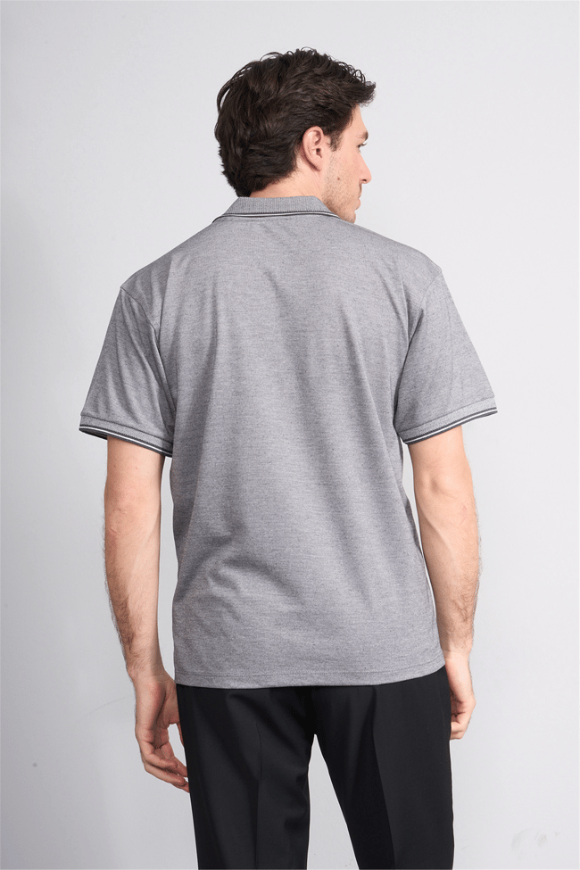 Çetinkaya Mentality 4702 Polo Yaka Regular Pike T-shirt Gri