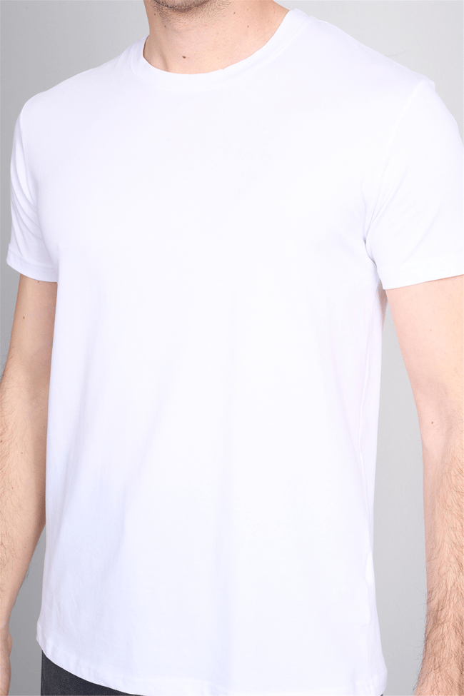 Çetinkaya Mentality 4831 Bisiklet Yaka Regular Baskılı T-shirt Beyaz