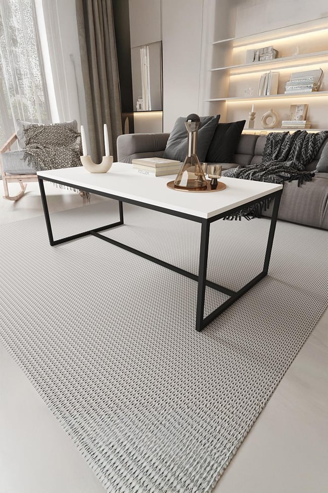 Deconode Alpine Orta Sehpa Siyah- Beyaz DN1100SB