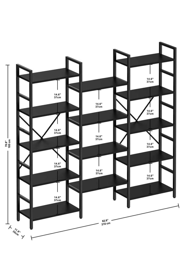 Deconode Arty Kitaplık Antrasit DN1069A