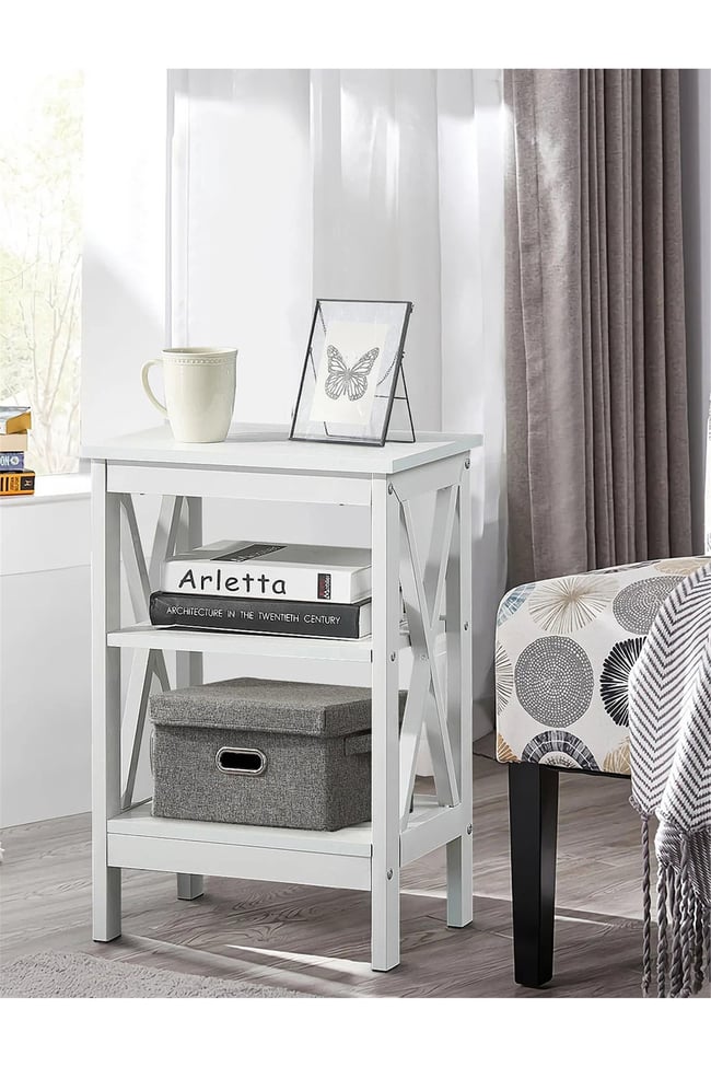 Deconode Classy Yan Sehpa Beyaz DN1048B