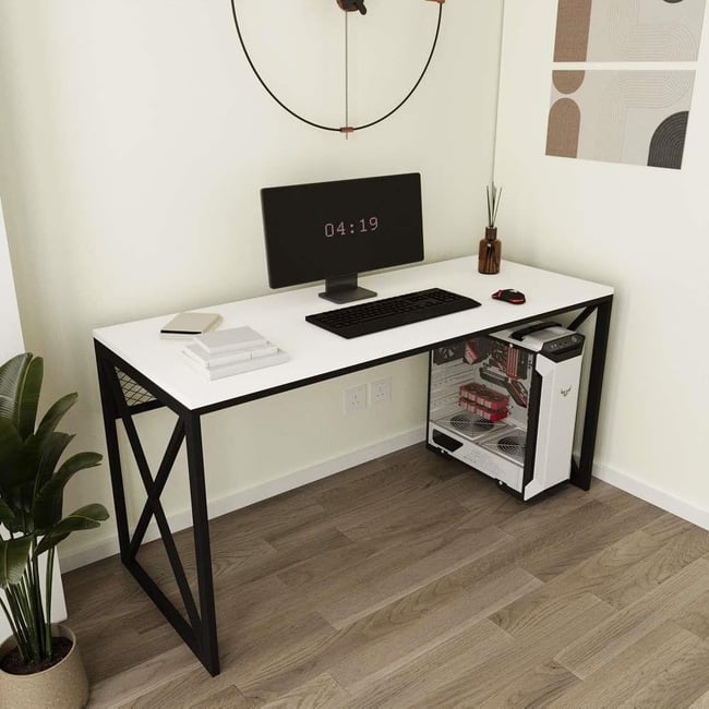 Deconode Exclusive Ofis Masası Siyah- Beyaz DN1125SB