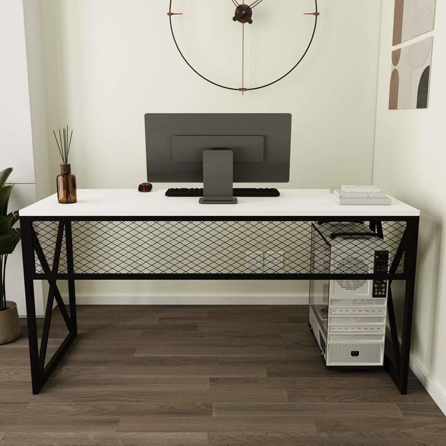 Deconode Exclusive Ofis Masası Siyah- Beyaz DN1125SB