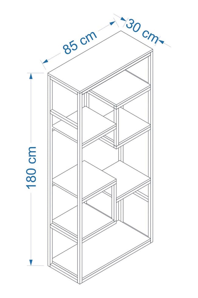 Deconode Labirent Kitaplık Kahverengi DN1019K