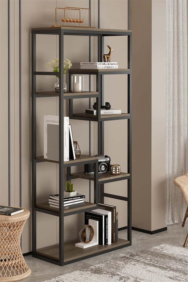 Deconode Labirent Kitaplık Kahverengi DN1019K