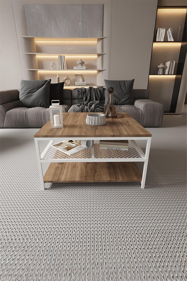 Deconode Mirage Orta Sehpa  Beyaz-Kahverengi DN1045BK